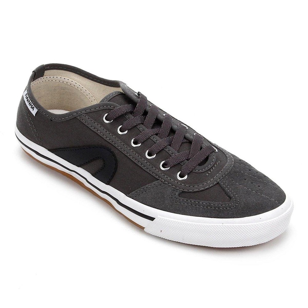 Tênis Rainha VL-2500 Masculino - Chumbo e Preto