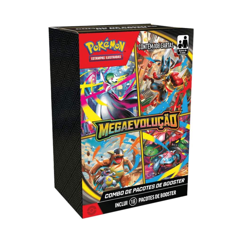 Combo De Booster Pokemon TCG Mega Evolução 1 Copag - 35665 em Oferta na Shopee