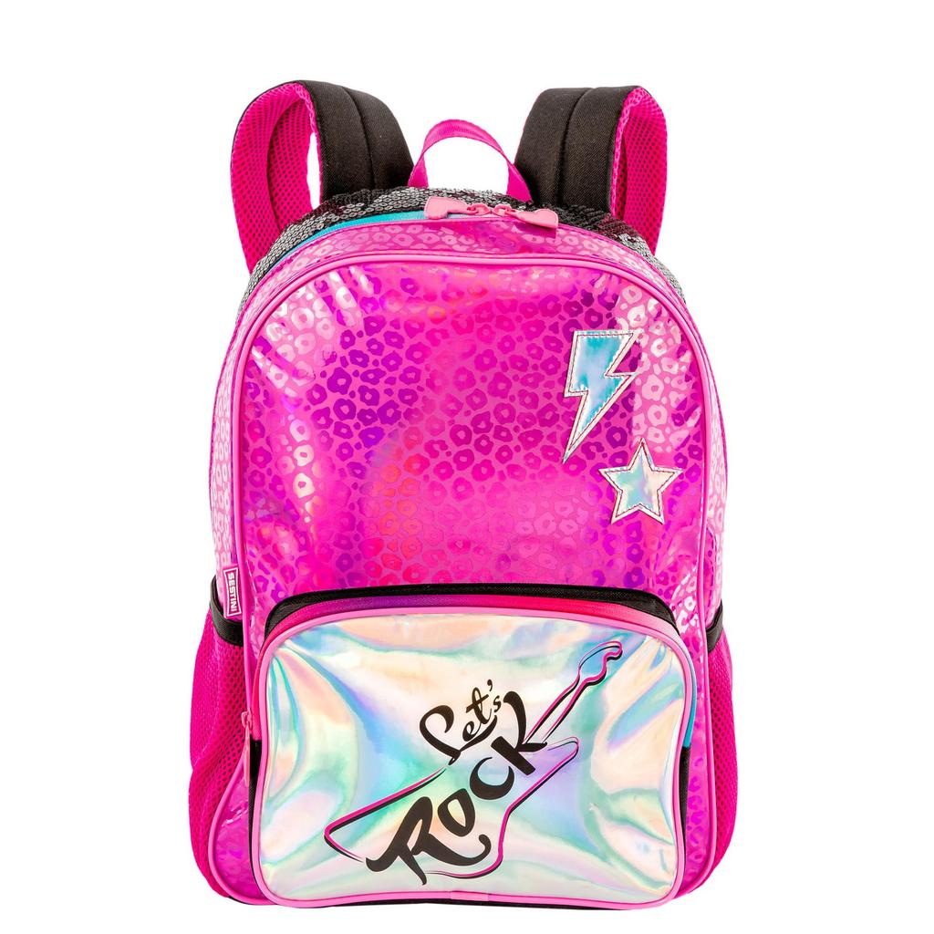 Mochila Grande Sestini X Rock - Colorido em Oferta na Shopee