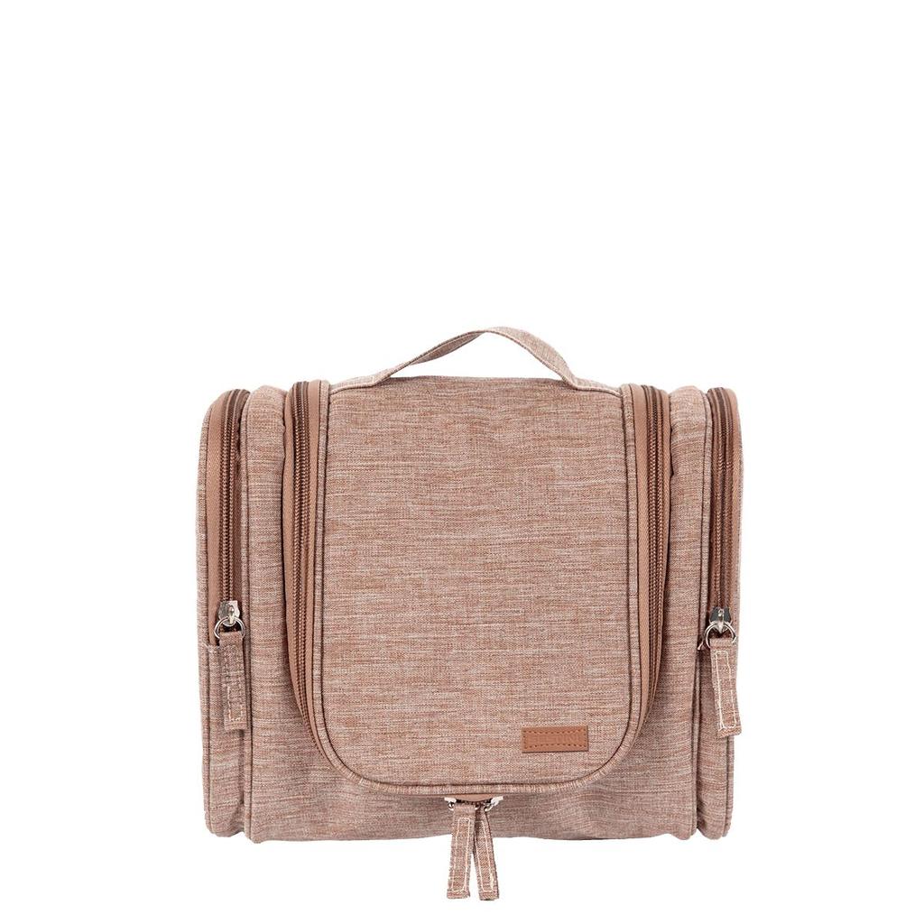 Necessaire Grande Masculina com Divisão - Amarelo Nude em Oferta na Shopee