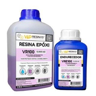 Resina Epóxi Com Proteção UV VR100 1KG – BAIXA ESPESSURA / BAIXA VISCOSIDADE em Oferta na Shopee