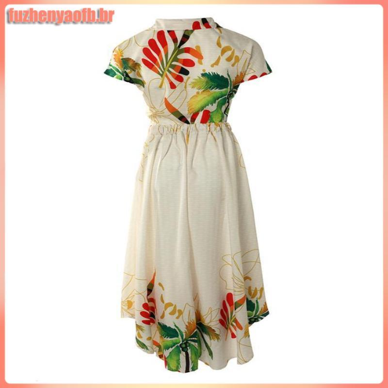 Conjunto feminino duas peças de manga curta cropped blusa boho floral estampa saias longa