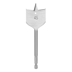 BROCA CHATA PARA MADEIRA, 45 X 150 MM, HASTE SEXTAVADA, 1PC // MTX