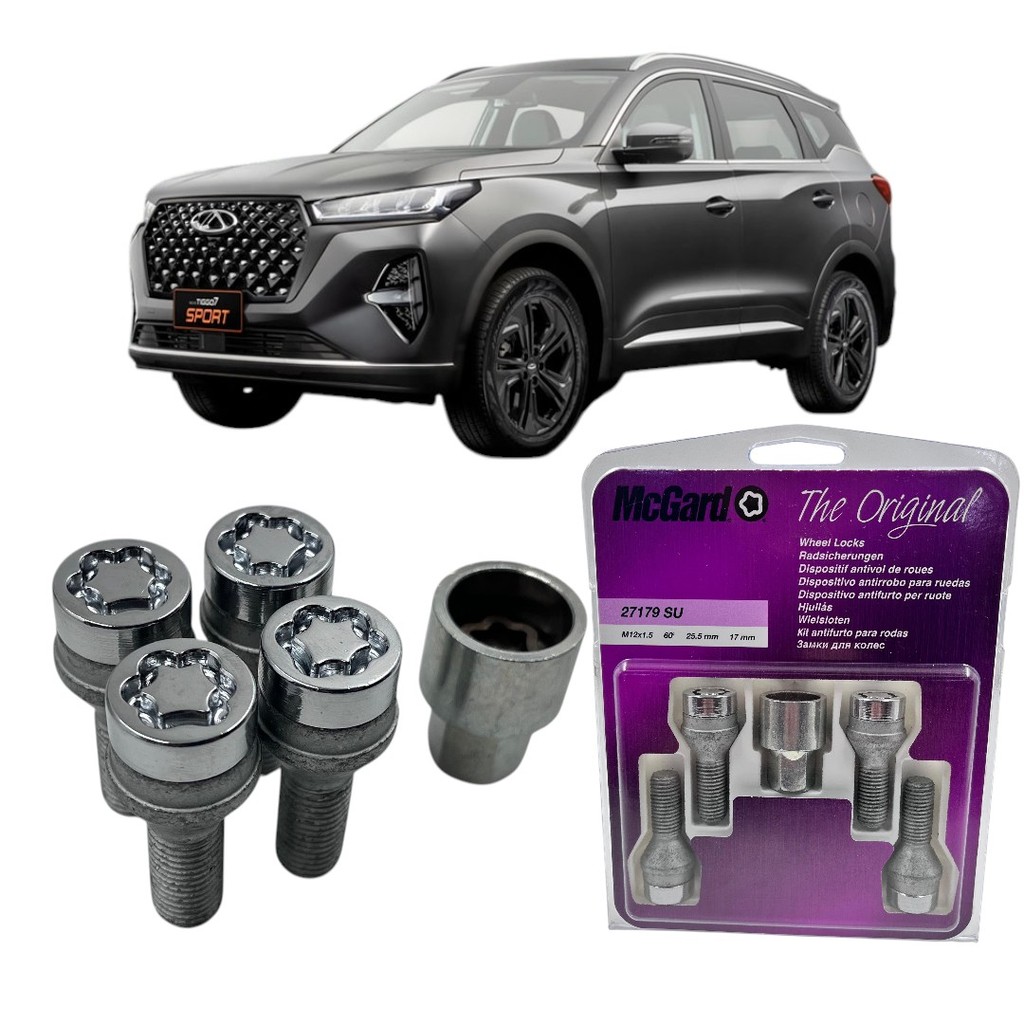 Parafuso Antifurto Trava Roda Tiggo 7 Sport 2025 2026 Mcgard