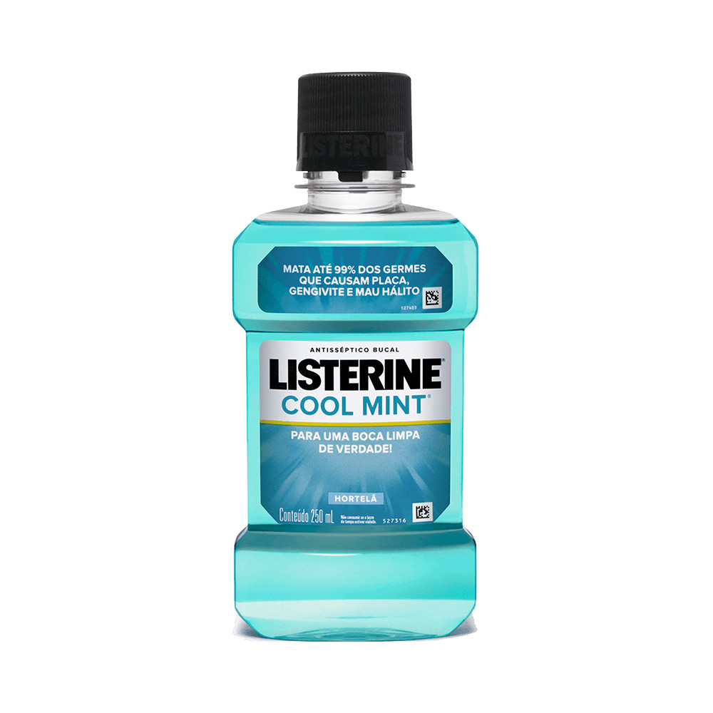 Antisséptico Bucal Listerine Cool Mint 250Ml em Oferta na Shopee