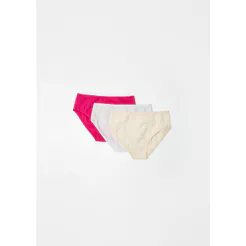 Kit Com 3 Calcinhas Infantil Em Ribana Hering