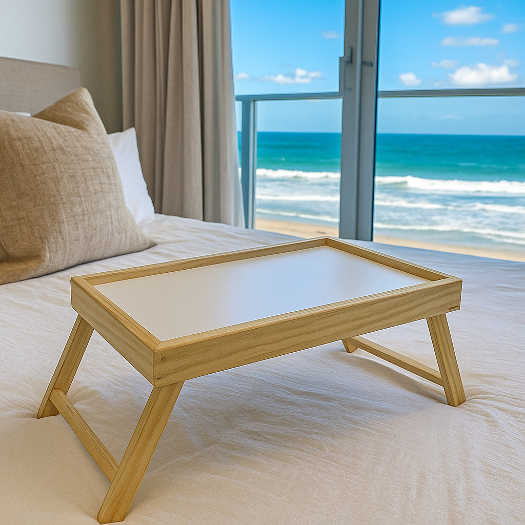 Bandeja Mesa De Cafe Com Pezinhos Para Café Da Manhã na Cama e Sofá