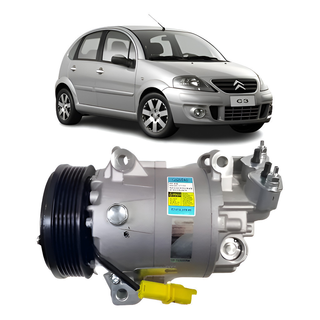 Compressor Ar C3 1.4/1.6 2009 A 2012 Original Delphi novo NF