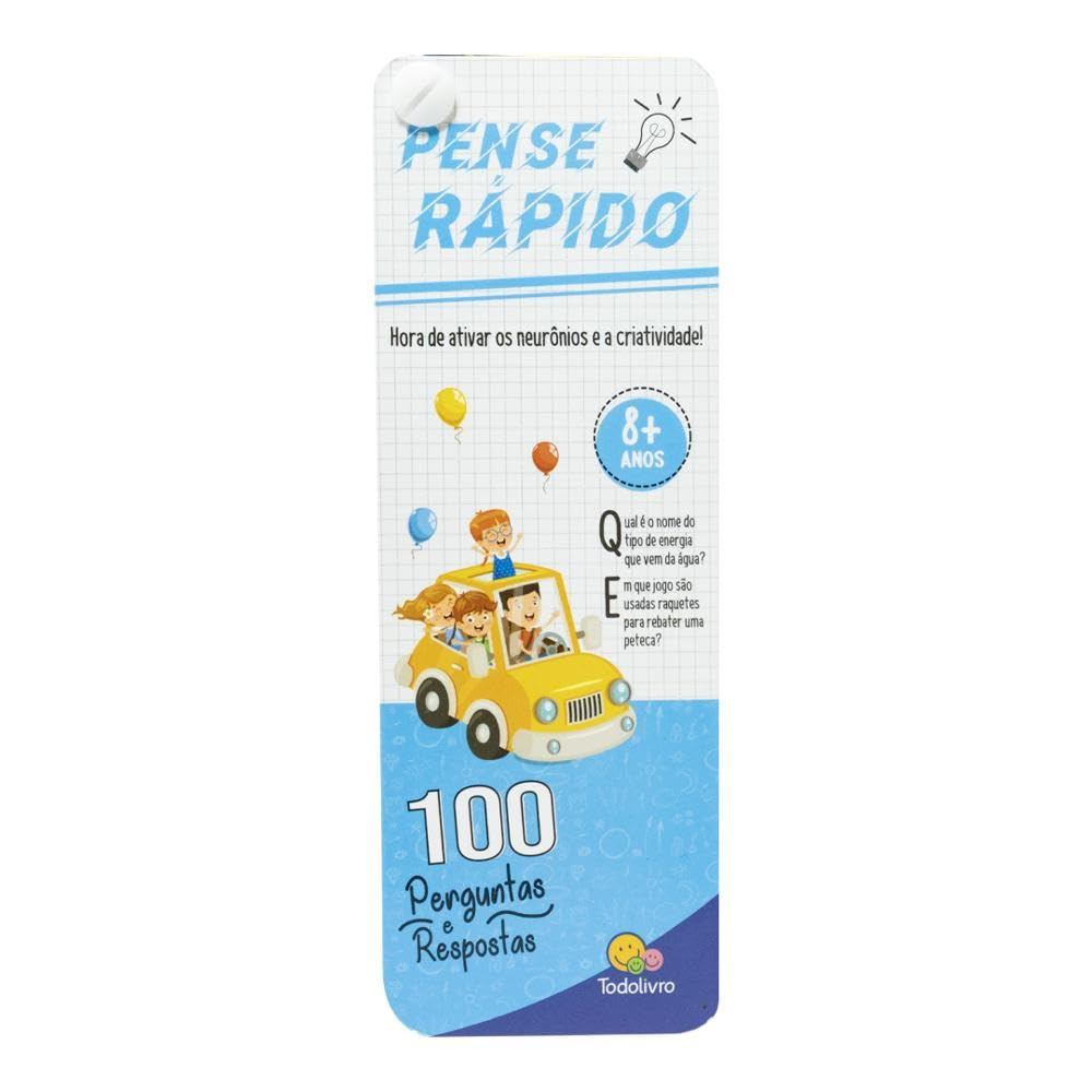 Pense Rápido / 100 Perguntas e Respostas / 8 Anos em Oferta na Shopee