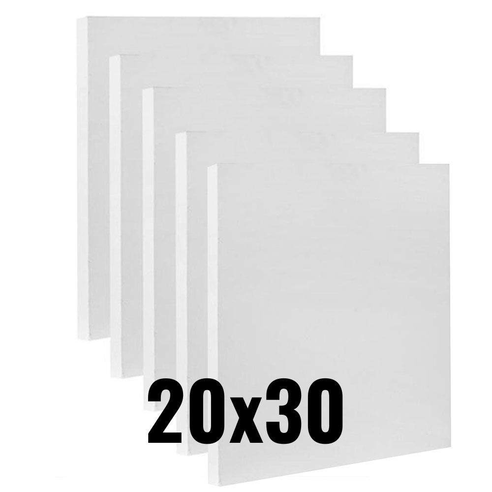 Kit 4 Telas Para Pintura 20x30 Para Tintas Óleo, Guache ou Acrílica em Oferta na Shopee