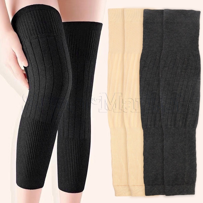 Aquecedores De Pernas Grossos E Quentes De Inverno – Para Mulheres Homens , Uso Diário Capa Elástica Confortável À Prova em Oferta na Shopee