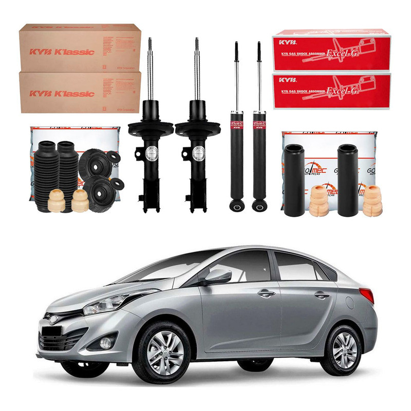 Kit Amortecedor Dianteiro Traseiro Hb20s 1.0 1.6 2013 A 2015 em Oferta na Shopee
