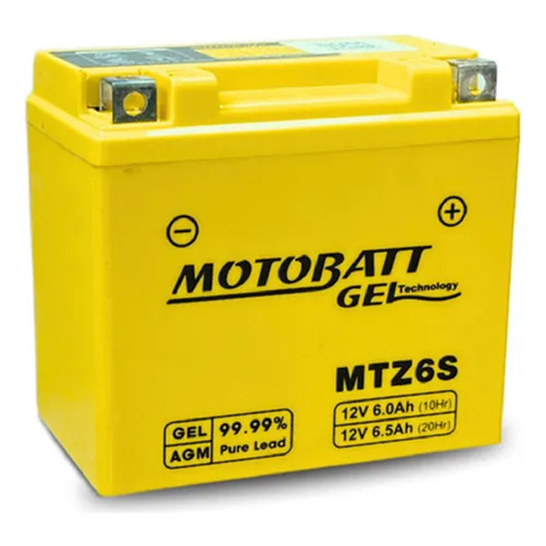 Bateria Motobatt Gel Mtz6s 6ah Honda Pcx 150 Xre300 Cg 150 Titan em Oferta na Shopee