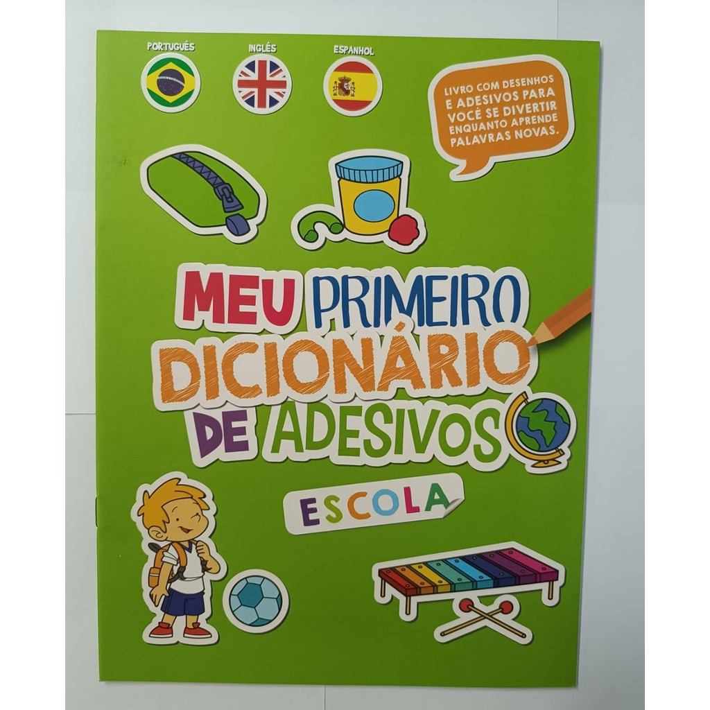 Meu Primeiro dicionário de Adesivos | Escola em Oferta na Shopee