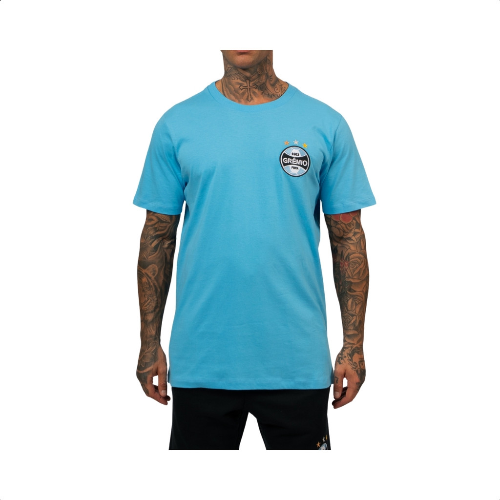 Camiseta Grêmio Básica Clássica Masculina Lançamento G2230202