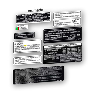 compativel kit de Adesivos deprecaução e advertencias compatível com moto Falcon 400 antiga / já envernizado em Oferta na Shopee
