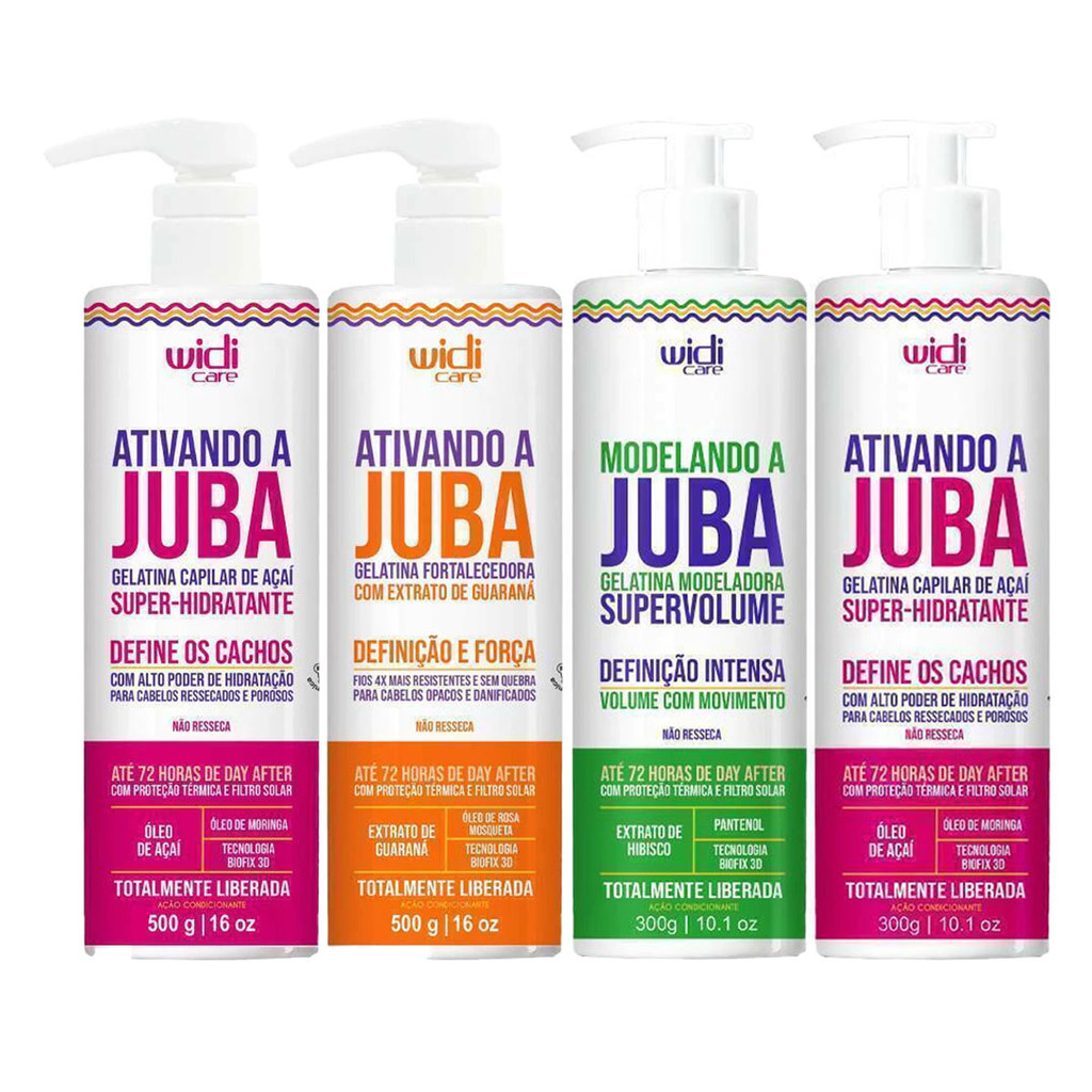 Gelatina Juba Widi Care 300g 500g em Oferta na Shopee