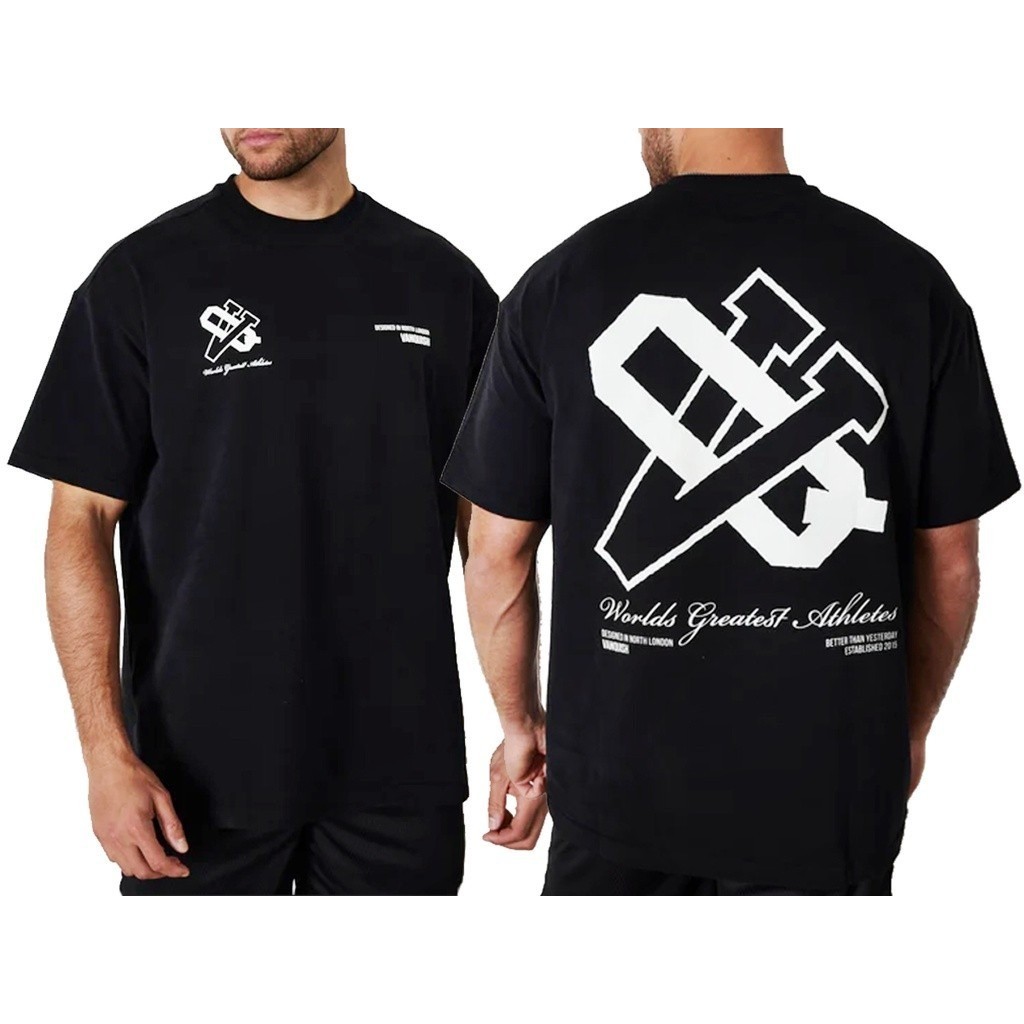 Camiseta Premium em Algodão Puro Camiseta Oversized Larga Vanquish Treino Academia Maromba Fitness 100% Algodão Alt