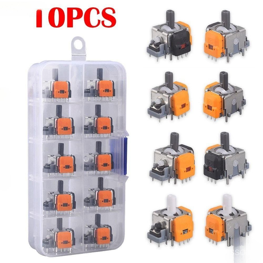 TESSO 10PCS Hall Effect Joystick , Controlador De Sensor Analógico De Jogo Thumb Stick , Para PS5/PS4/Xbox/Switch