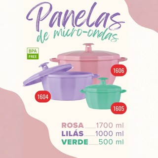 Panela Para Microondas Servir Geladeira Linha Diamante em Oferta na Shopee