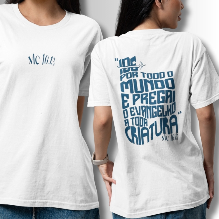 camiseta oversized camiseta 100% algodão camiseta masculina camiseta feminina camiseta biblica