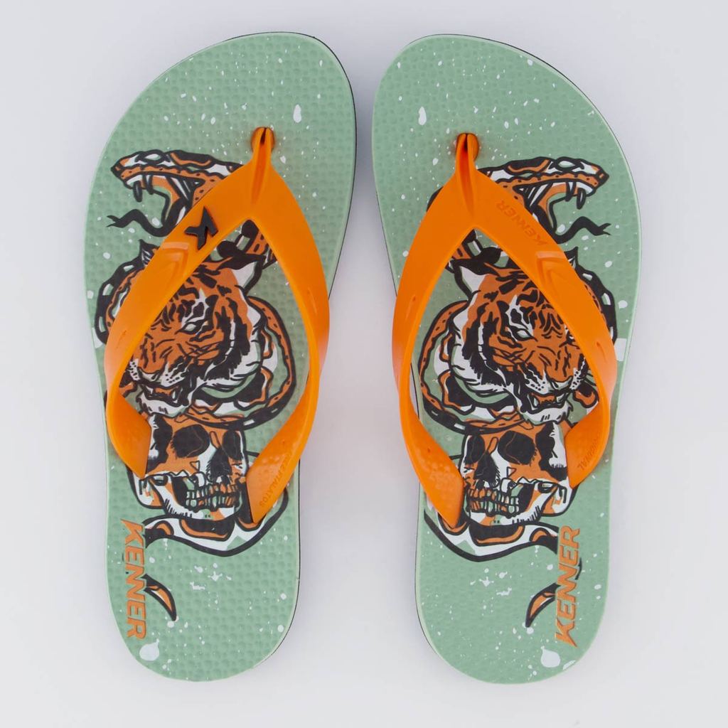 Chinelo Kenner Summer Old School Feminino Verde em Oferta na Shopee