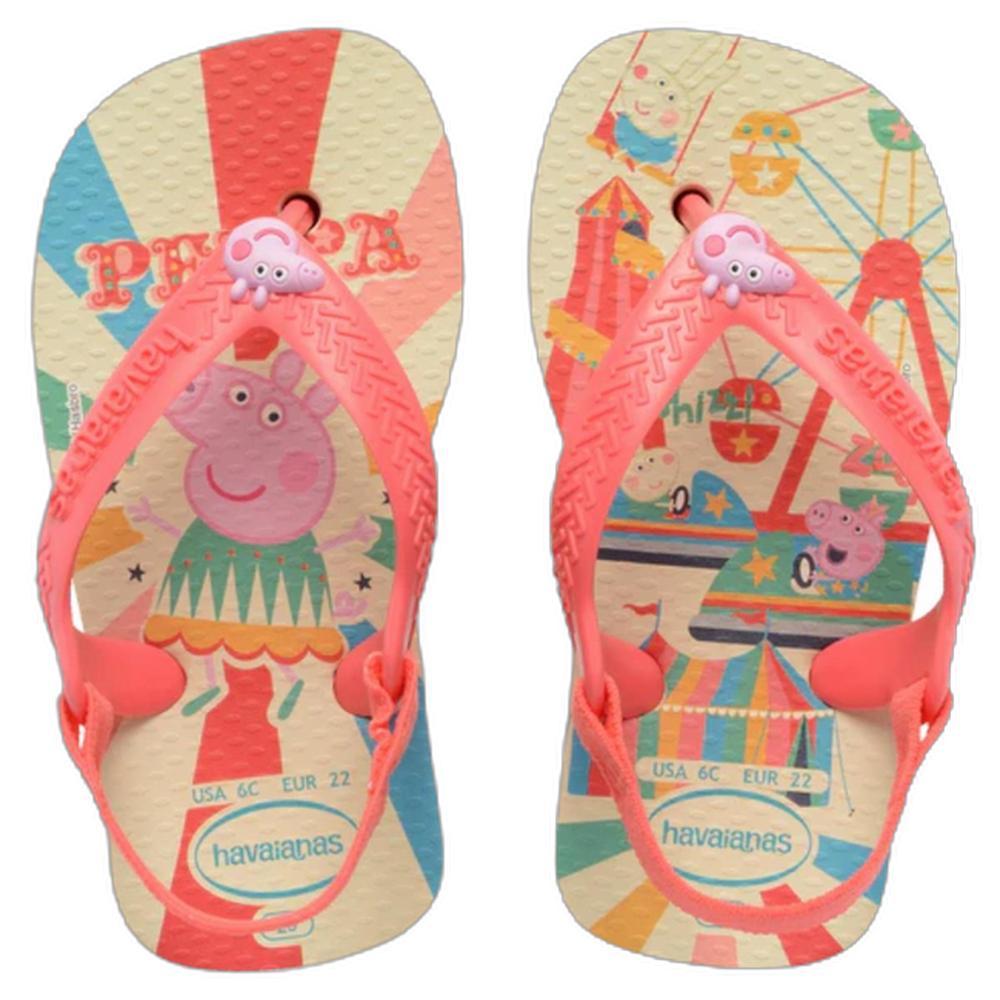 Chinelo Havaianas Baby Peppa Pig Menina - Bege e Rosa em Oferta na Shopee