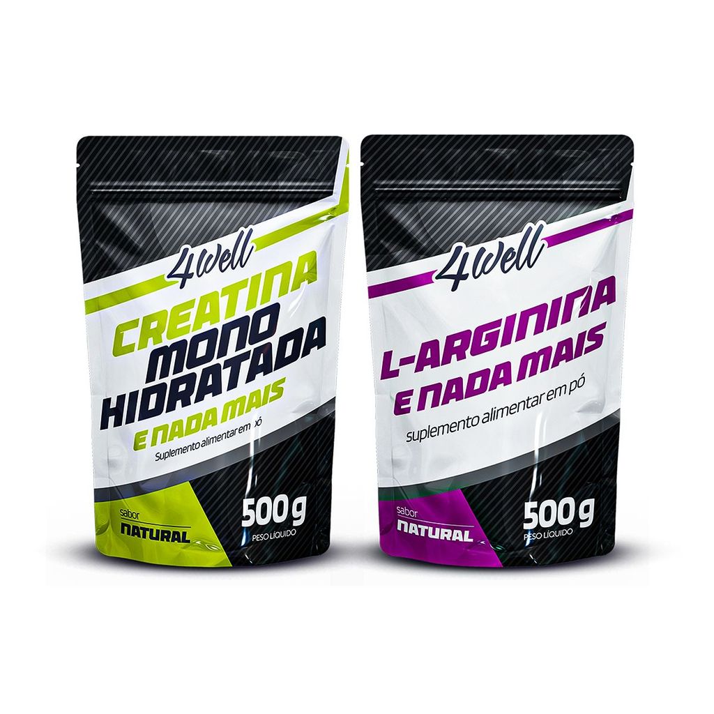 Kit Explosão e Pump Creatina 500g + L-Arginina 500g