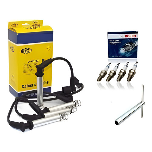 Kit Cabo E Vela Bosch Corsa Hatch maxx Celta 1.0 2003 2004 2005 2006 2007 2008 2010 2011 + Chave