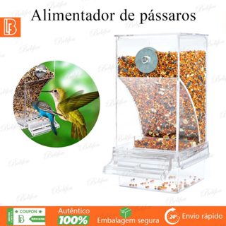 Alimentador Acrílico de Pássaros Portátil Para Gaiola Design Antiderramamento Transparente Reutilizável Prático Doméstic em Oferta na Shopee