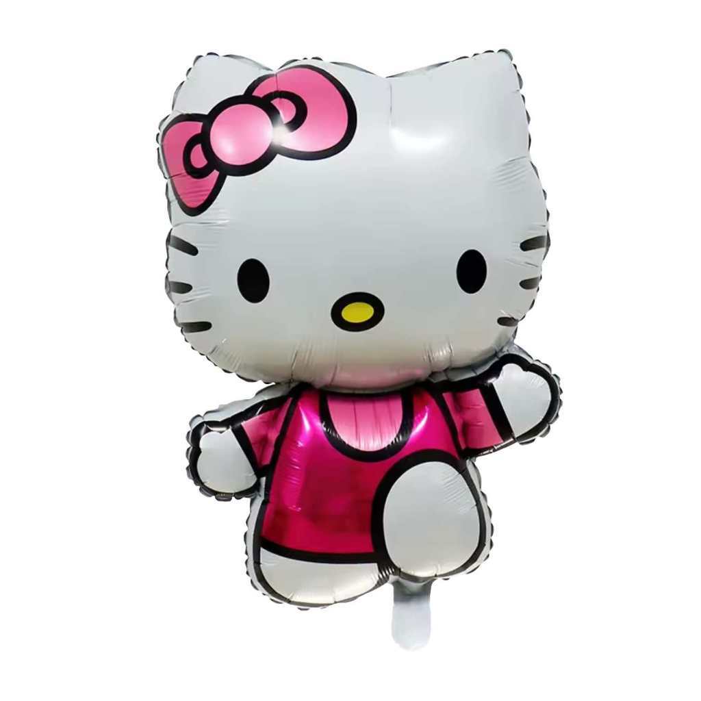 Kit 5/6/7 Balão Hello Kitty Metalizado Aniversário Decoração