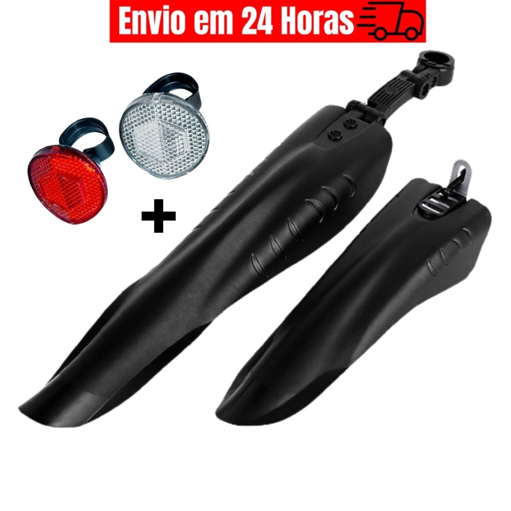 Oferta Imperdível Paralamas Para Bike Para-lama Dianteiro e Traseiro - Para Barro Nylon Bicicleta Ciclismo Aro 20/24/26/ em Oferta na Shopee