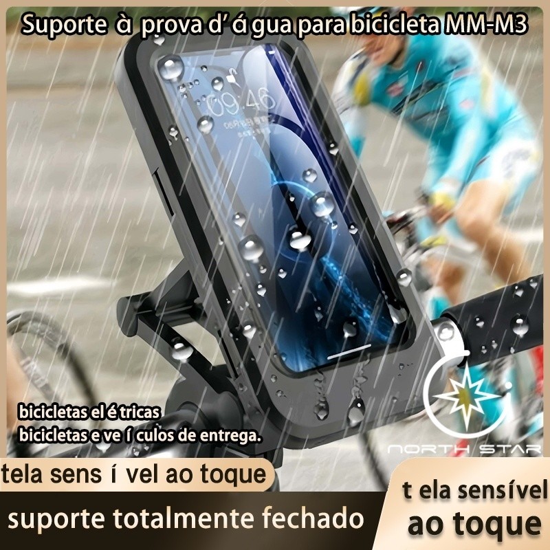 ⭐ Suporte De Celular ⭐ Guidão Articulado Para Moto Bike Bicicleta Tela de Até 6,7" Polegadas - Mihou.se