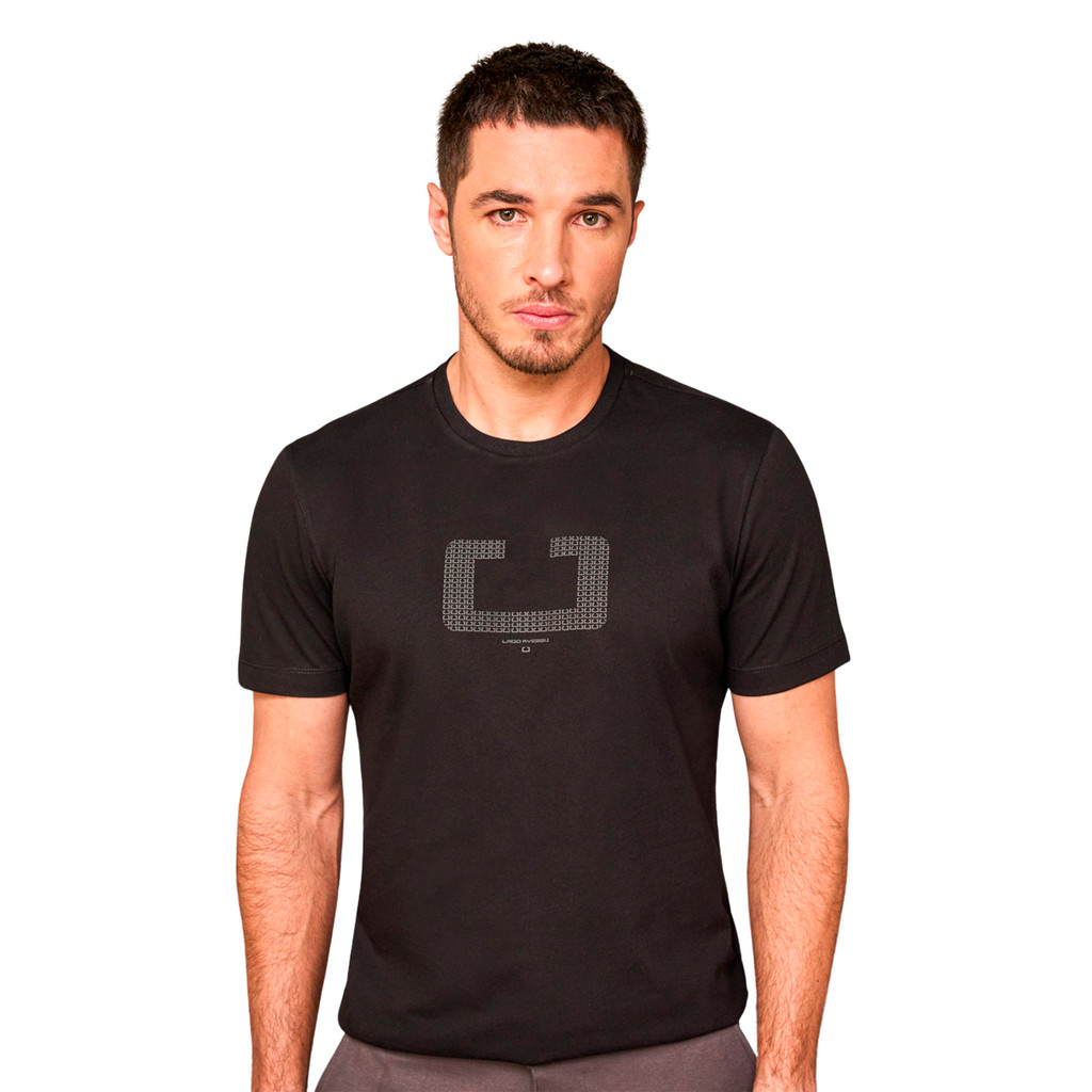 Camiseta Lado Avesso Preto Regular Fit Logomania