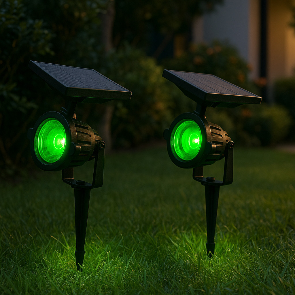 KIT 2 Luminárias Espeto Jardim Energia Solar Spot Super Led com IP67 20W Luz forte e Linda Decoração Casa Jardim em Oferta na Shopee
