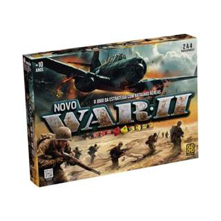 Jogo de Tabuleiro War II - Jogo da Estratégia com Batalhas Aéreas +10 Anos Grow - 04754 em Oferta na Shopee