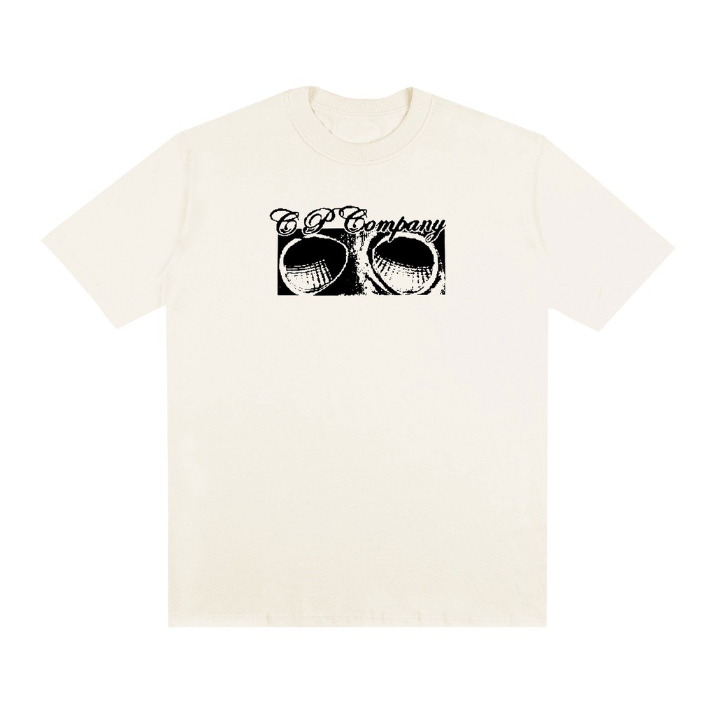 Camiseta Estampada Cp Goggles 100% Algodão Basic Streetwear Fio 30.1 Unissex Cores Diversas