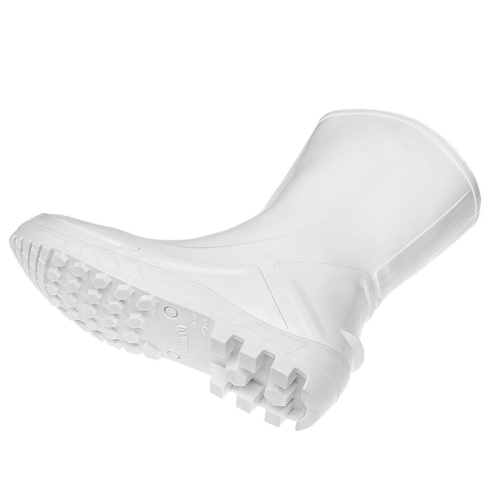 Detalhes do Bota de PVC impermeável cano médio sem forro branca - Vulcaflex - Marluvas