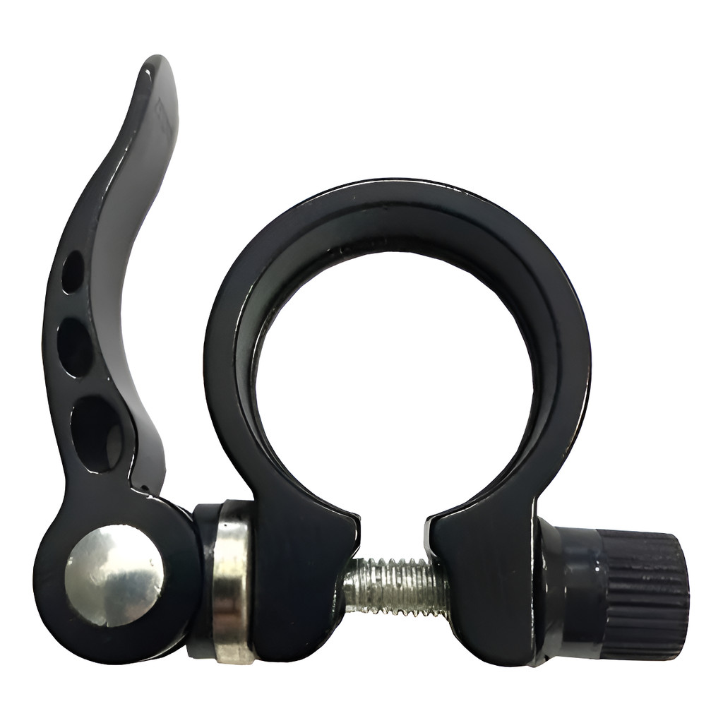 Abraçadeira De Aluminio Para Canote Selim Com Blocagem 31.8 Preto