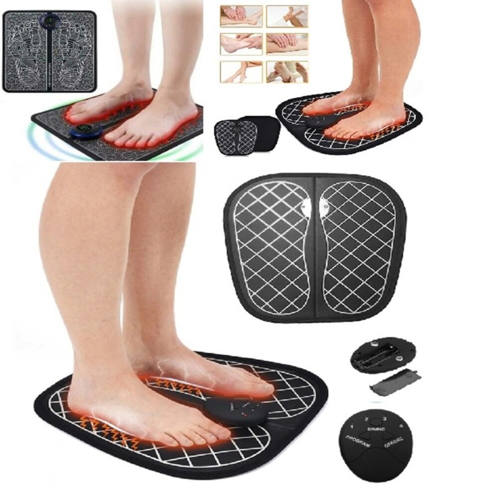 MASSAGEADOR PORTATIL DE PES ELETRICO SHIATSU MAGNETICO TAPETE FOOT MASSAGER PARA RELAXAMENTO MUSCULAR E PERNAS