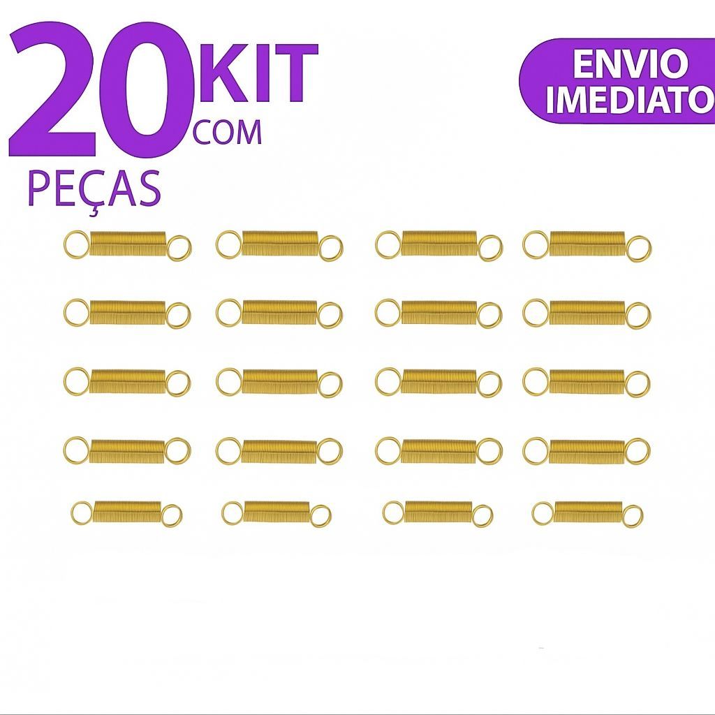 Kit 20 Unidades Molas Vara De Suspensão Ou Kit 10 Molas Lavadora Electrolux 6 A 15kg