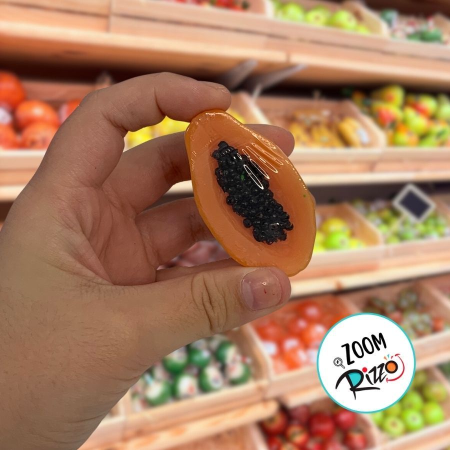 Sabonete Artesanal com Cheiro e Formato de Meio Mamão Pequeno - 6cm - 1 unidade - Rizzo em Oferta na Shopee