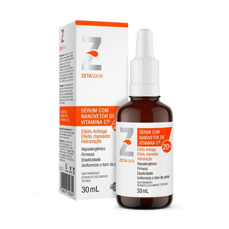 Sérum Facial Zeta Skin Nanovetor de Vitamina C 20% 30ml em Oferta na Shopee