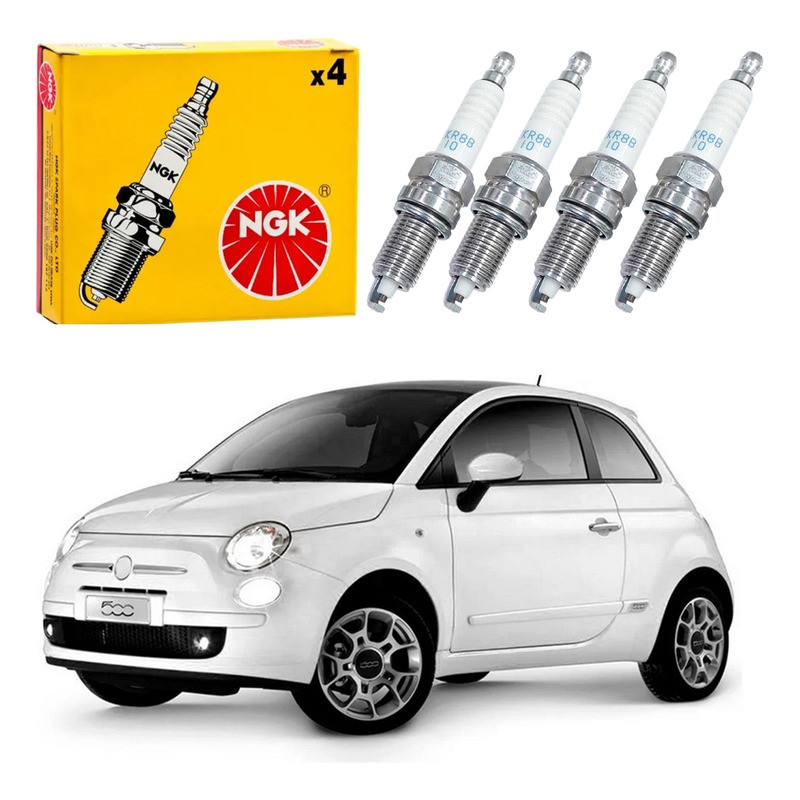 Jogo Velas Ignição Ngk Fiat 500 1.4 Evo 2011 A 2017 em Oferta na Shopee