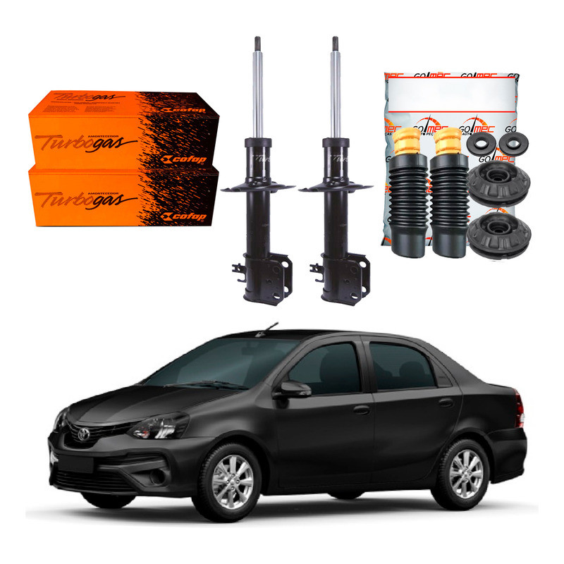 Kit Amortecedor Dianteiro, Etios Sedan 1.5 2017 A 2021