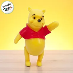 Mini Figura Colecionável - Ursinho Pooh - 5cm - 1 unidade - Disney Original - Rizzo