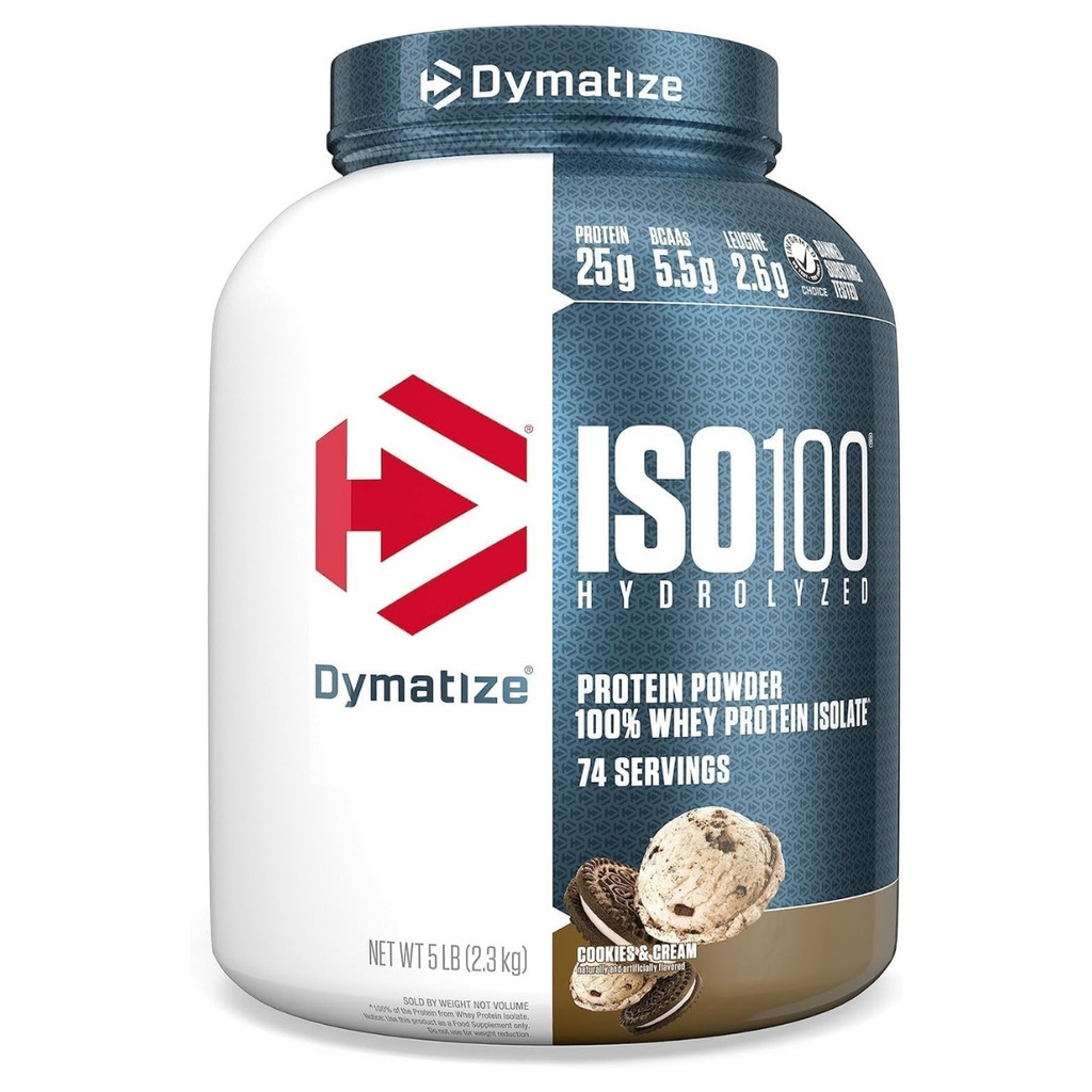 Iso 100 Hidrolyzed PoTe 2,3Kg Sabor Cookies Cream Dymatize em Oferta na Shopee