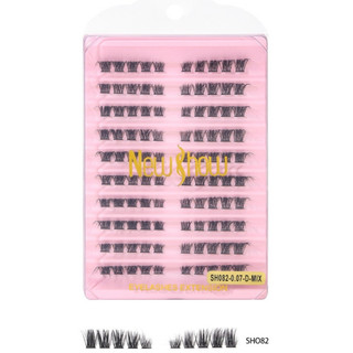 New Show KIT 200 Cílios Tufos Sem Nó 10P/20P30P/40P Extensão de Cilios Alongamento/PACOTE…