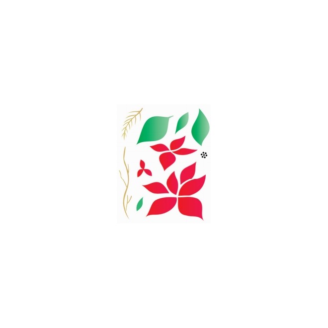 Stencil 20x25 Opa - Flor Bico De Papagaio (opa 1787)