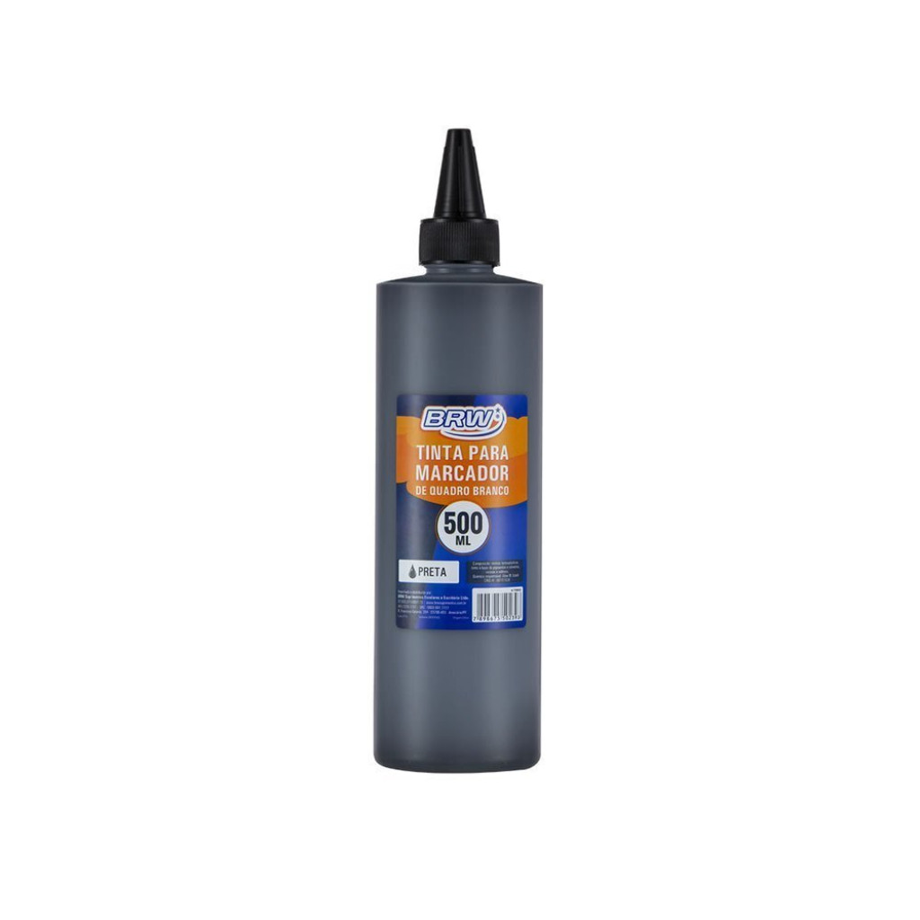TINTA PARA MARCADOR QUADRO BRANCO 500ML PRETO TR8002